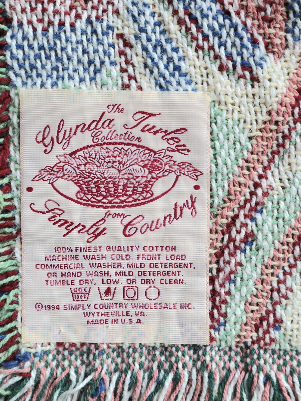 Upcycled Vintage Blanket Jacket With Fringe Garden Flowers Cottagecore - Picture 5 of 16
